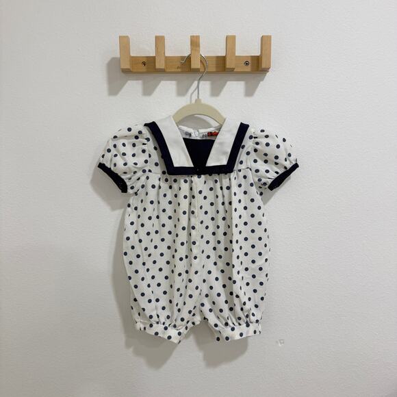 Vintage Good Lad Polka Dot Bubble Romper 12 months - Picture 2 of 7